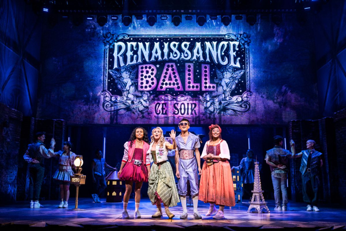 Lorna Courtney, Betsy Wolfe, Justin David Sullivan, and Charity Angel Dawson at 