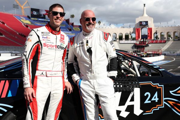 Denny Hamlin and Howie Mandel Photo