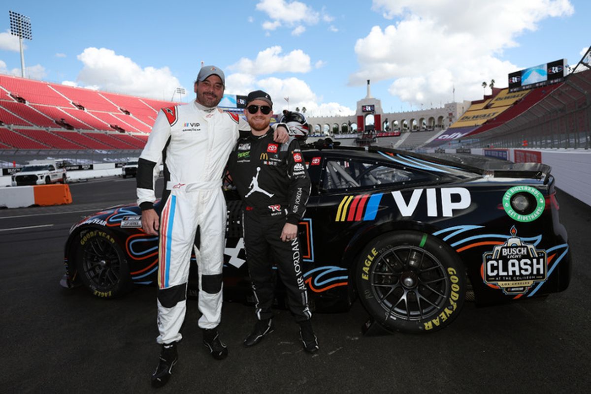 Skeet Ulrich and Tyler Reddick at 