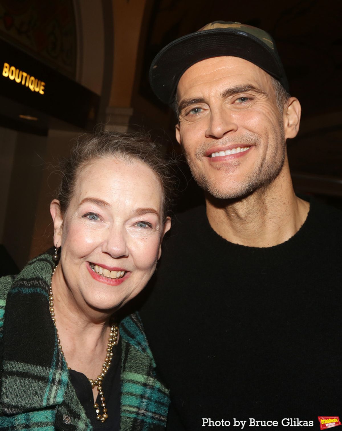 Harriet Harris and Cheyenne Jackson at 