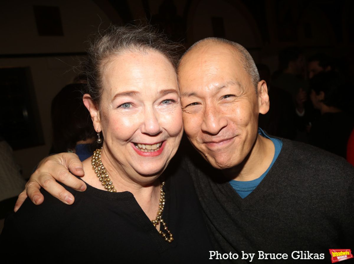 Harriet Harris and Francis Jue at 