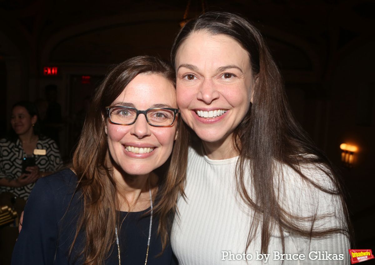 Encores! Artistic Director/Director Lear deBessonet and Sutton Foster at 