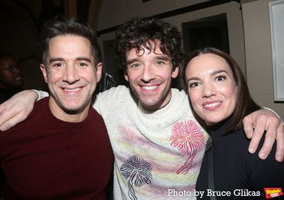 Associate Choreographer Matthew Steffens, Michael Urie and Kara Lindsay Photo