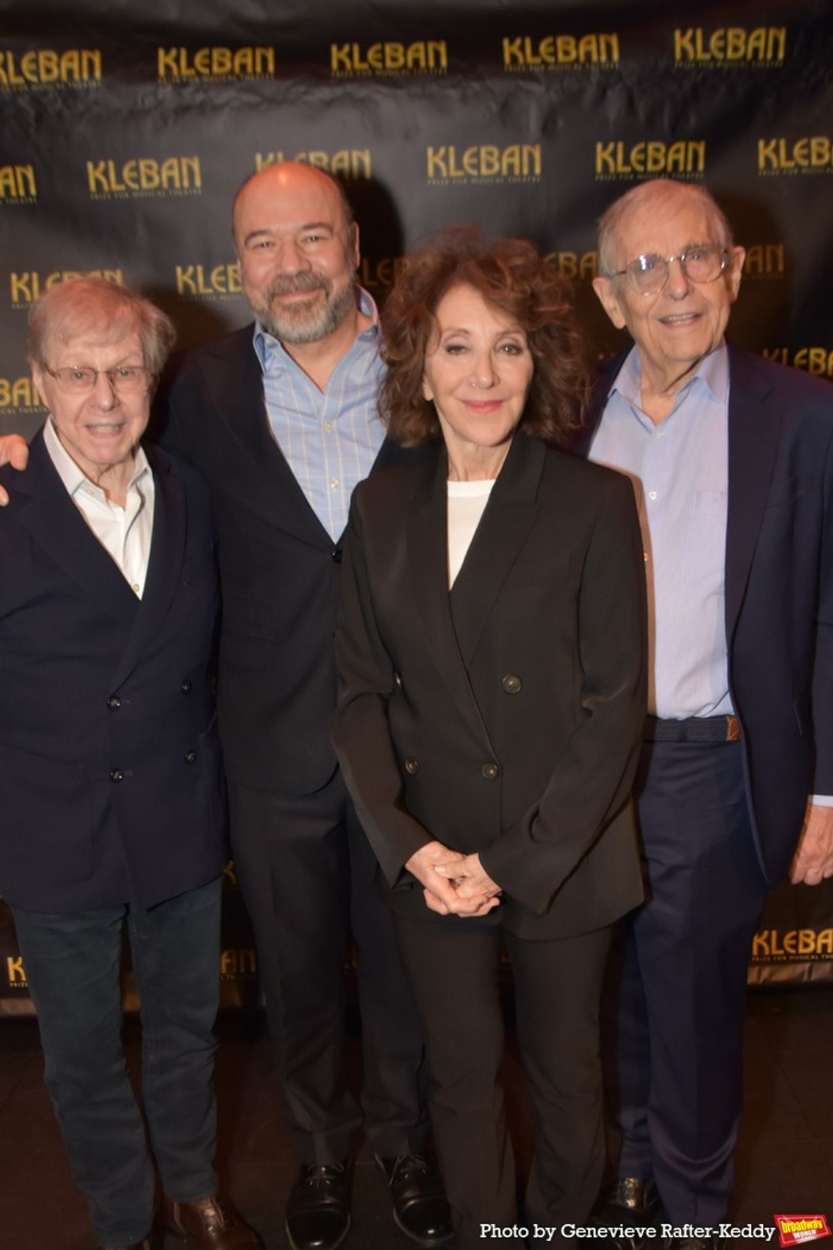 Maury Yeston, Danny  Burstein, Andrea Martin and Richard Maltby, Jr, at 