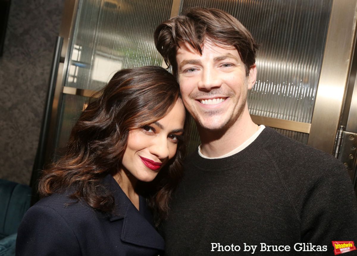 Isabelle McCalla and Grant Gustin at 