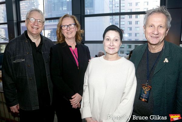 Book Writer Rick Elice, Producer Beth Williams, Novel Writer Sara Gruen and  Producer Photo