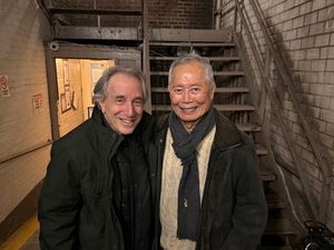 Chip Zien and George Takei @ BroadwayWorld Chip Zien and George Takei Photo