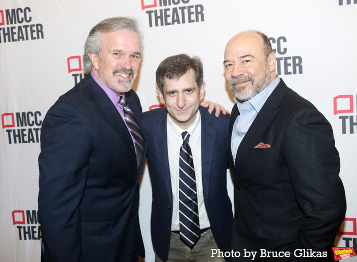 George Dvorsky, Jonathan Marc Sherman and Danny Burstein at 