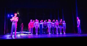 Matt Gibson and Peter Hughes  and the cast Photo