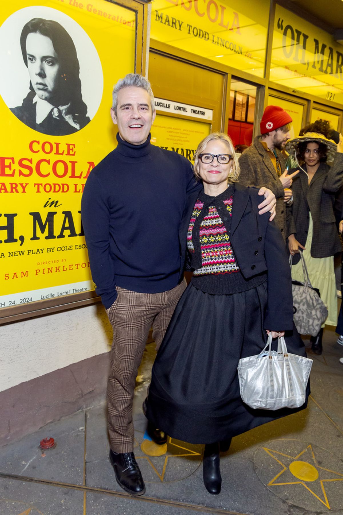 Andy Cohen and Amy Sedaris at 