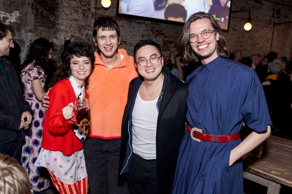 Sarah Sherman, Josh Sharp, Bowen Yang, and Aaron Jackson  Photo