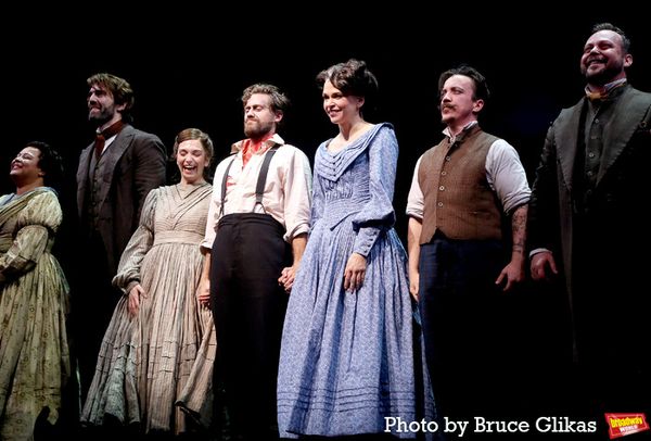 Aaron Tveit, Sutton Foster and The Cast of 