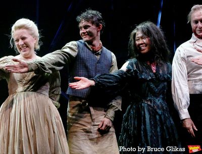 Joe Locke, Ruthie Ann Miles and The Cast of "Sweeney Todd"  Photo