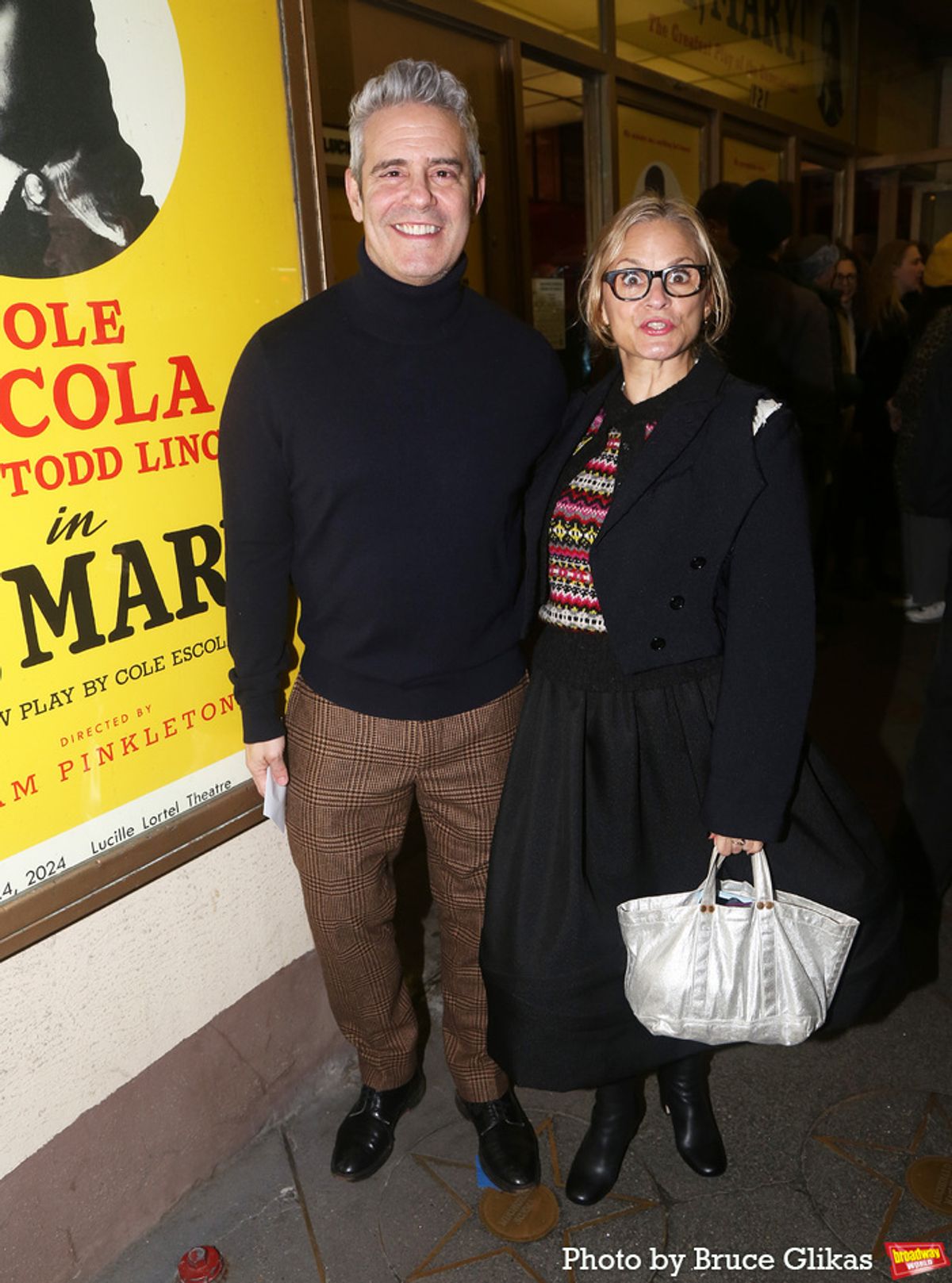 Andy Cohen and Amy Sedaris at 