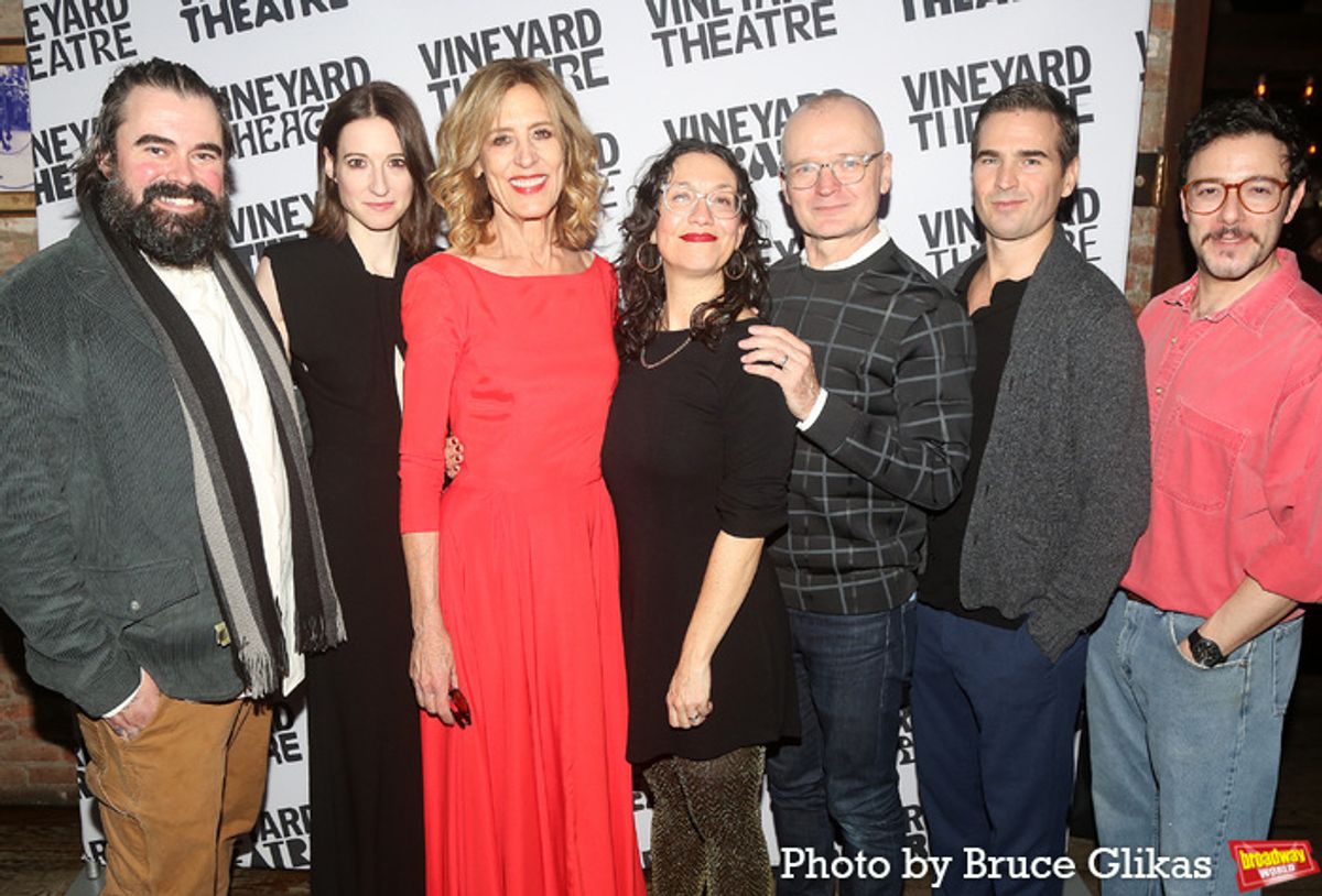 John Lavelle, Renata Friedman, Christine Lahti, Playwright  Sarah Gancher, Director Darko Tresnjak, Haskell King and Hadi Tabbal at 