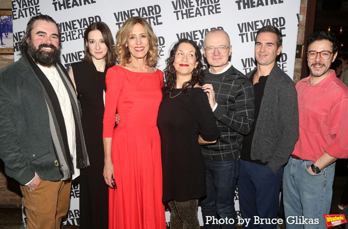 John Lavelle, Renata Friedman, Christine Lahti, Playwright  Sarah Gancher, Director Darko Tresnjak, Haskell King and Hadi Tabbal at 
