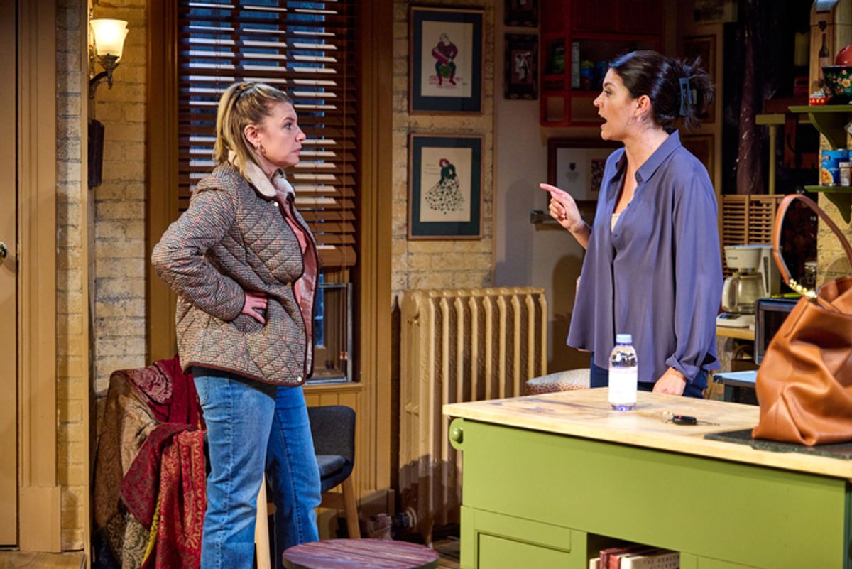 Andrea Syglowski and Cecily Strong at 