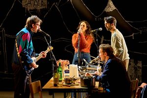 Zachary Hart, Jessica Brown Findlay, Matt Smith, Shubham Saraf Photo