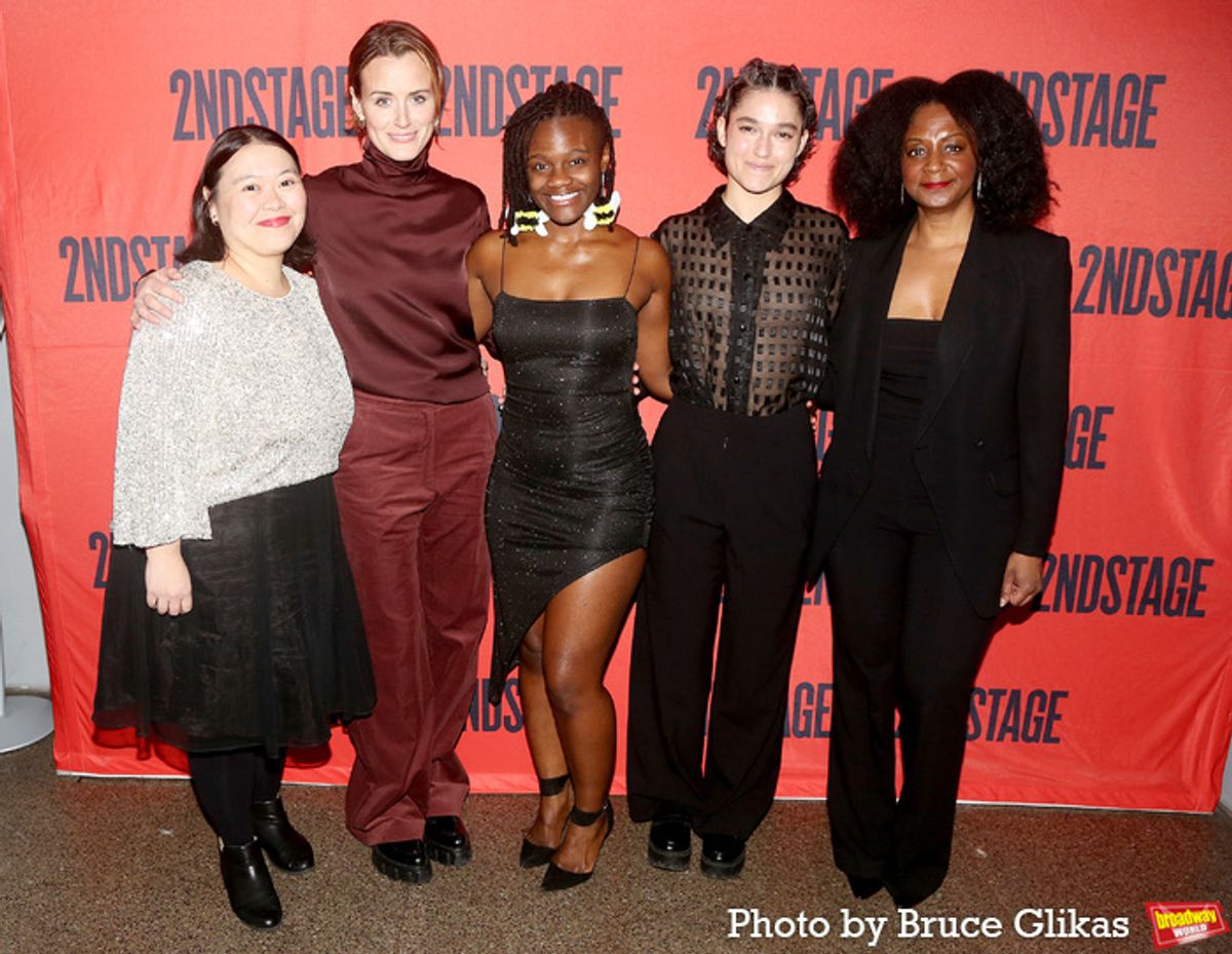 Carmen M. Herlihy, Taylor Schilling, Nimene Wureh, Stephanie Crousillat and April Matthis  at 