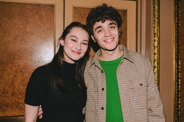 Photos: Lin-Manuel Miranda & David Iacono Visit HADESTOWN — photo 2 of 2
