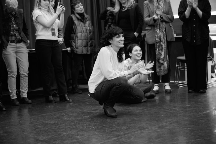 Photos: Hillary Clinton Joins the Cast of SUFFS For First Rehearsal — photo 2 of 21