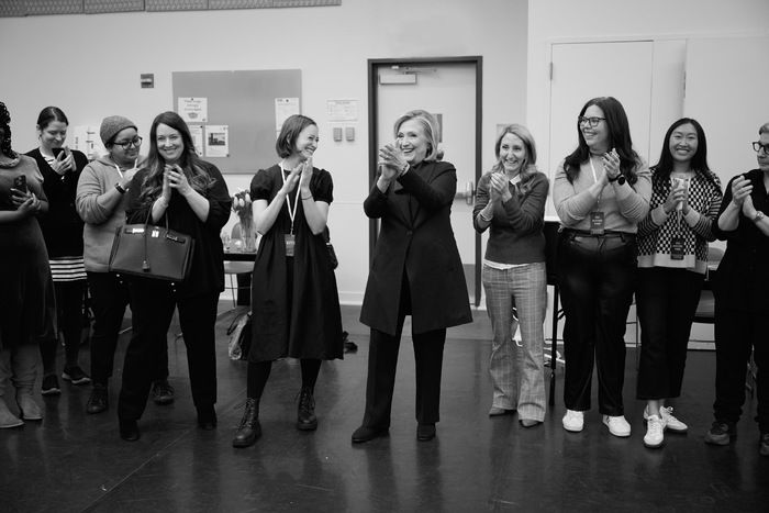 Photos: Hillary Clinton Joins the Cast of SUFFS For First Rehearsal — photo 19 of 21