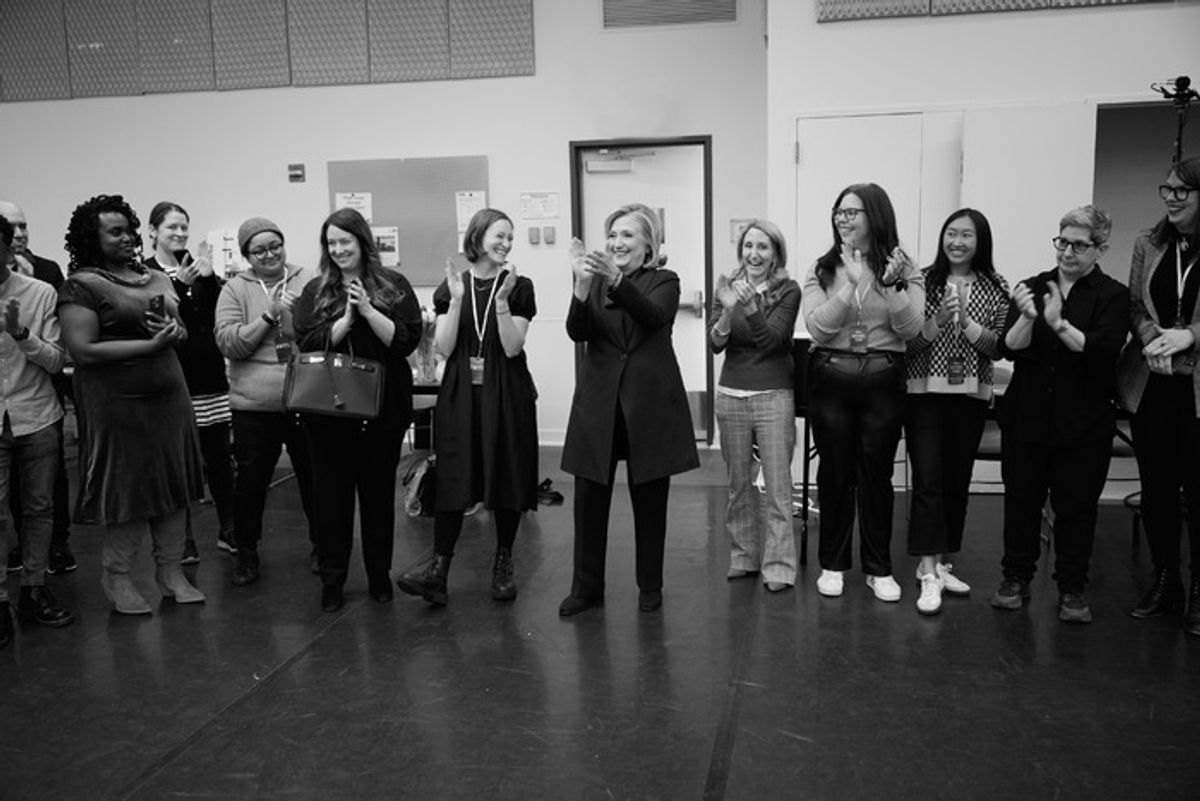 Hillary Clinton and company at 