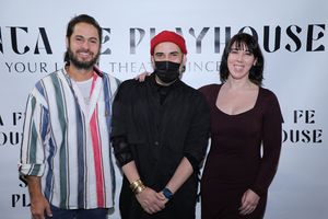 Marc Sinoway, Antonio Mini o, and Zoe Burke Photo