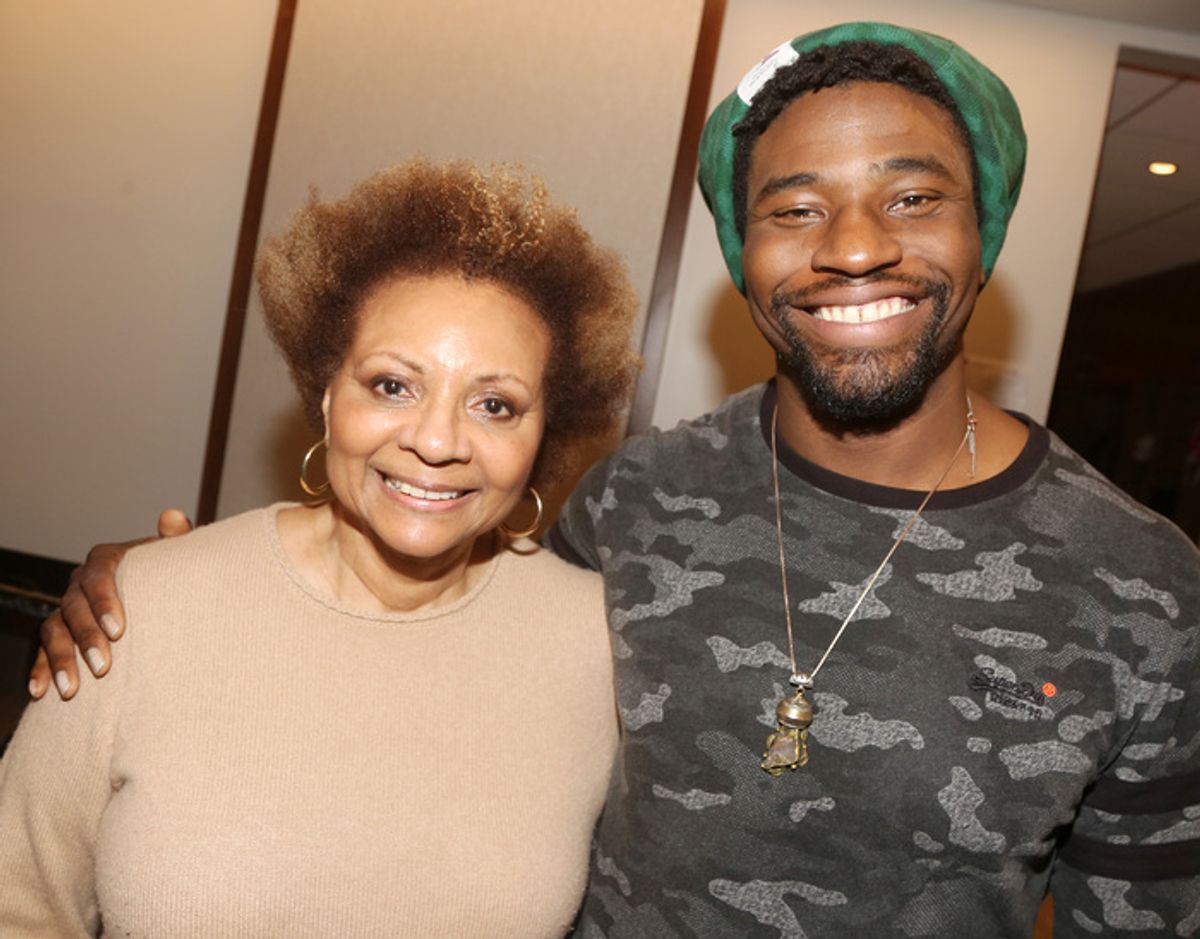 Leslie Uggams and Okieriete Onaodowan at 