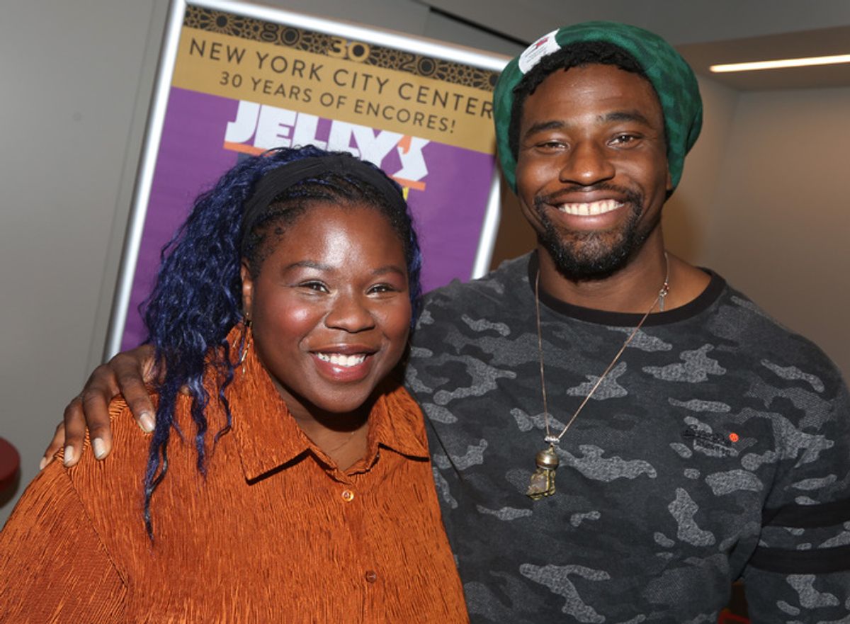 Tiffany Mann and Okieriete Onaodowan at 