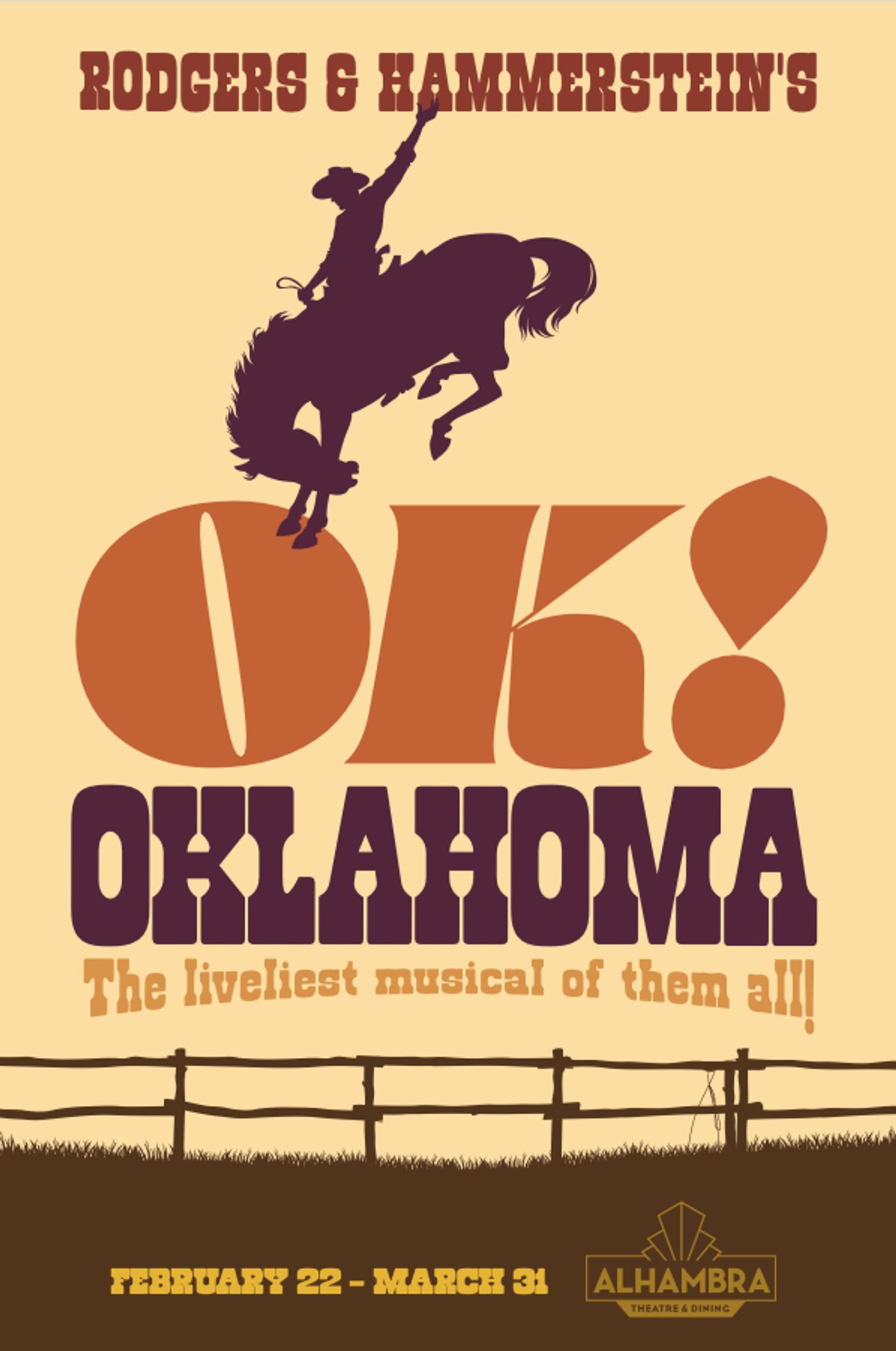 OKLAHOMA! to be Presented at Alhambra Theatre & Dining This Month  Image