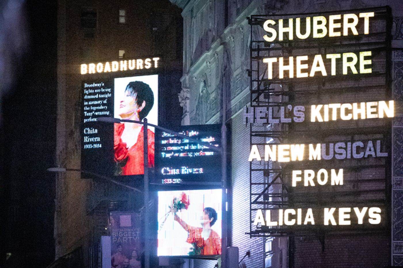Photos: Broadway Theatres Dim Lights in Memory of Chita Rivera  Image