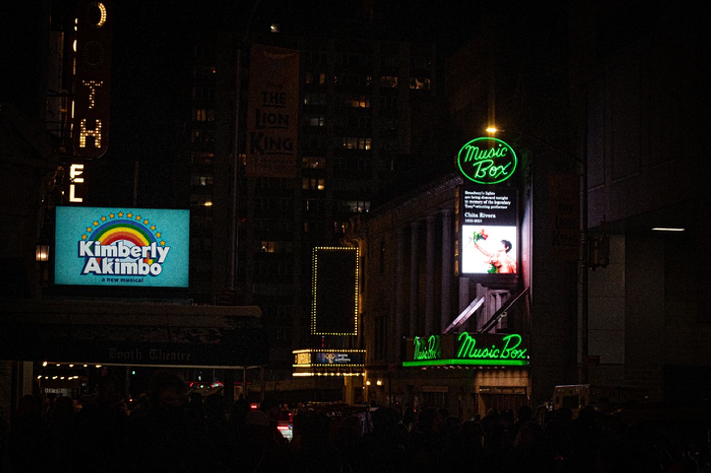 Photos: Broadway Theatres Dim Lights in Memory of Chita Rivera  Image