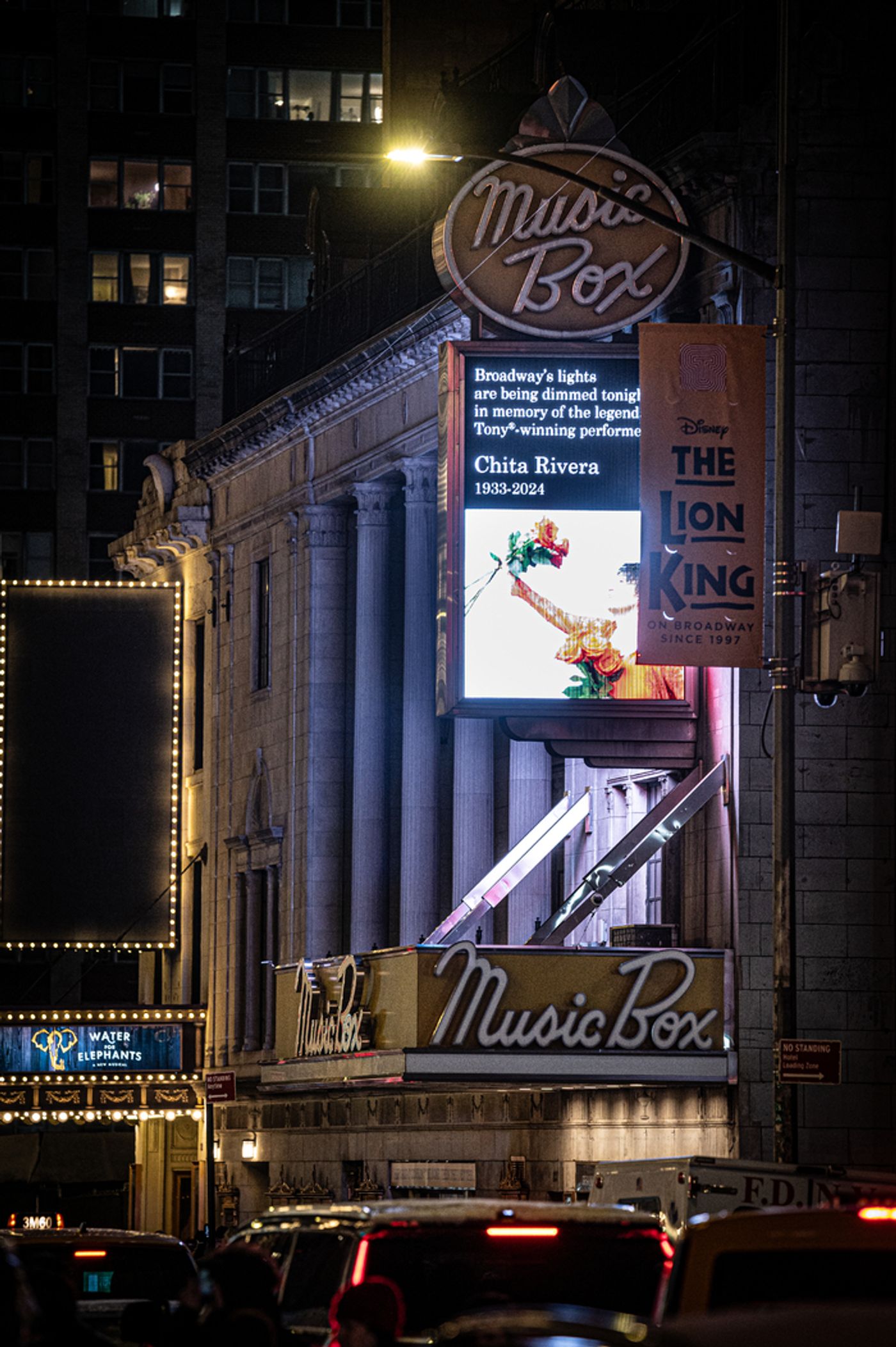 Photos: Broadway Theatres Dim Lights in Memory of Chita Rivera  Image