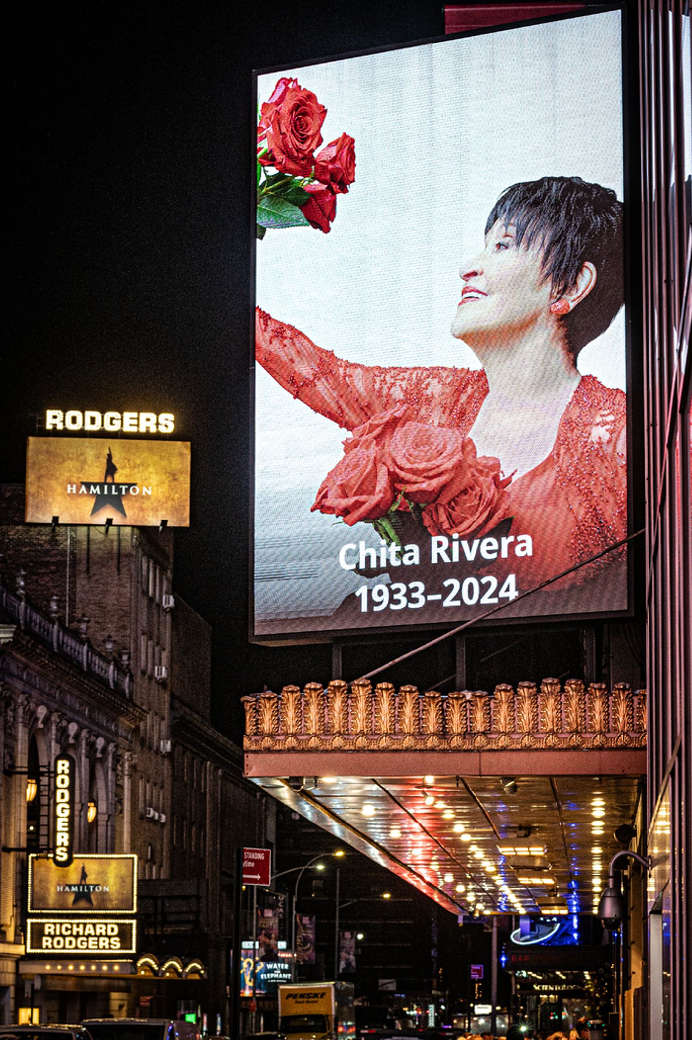 Photos: Broadway Theatres Dim Lights in Memory of Chita Rivera  Image