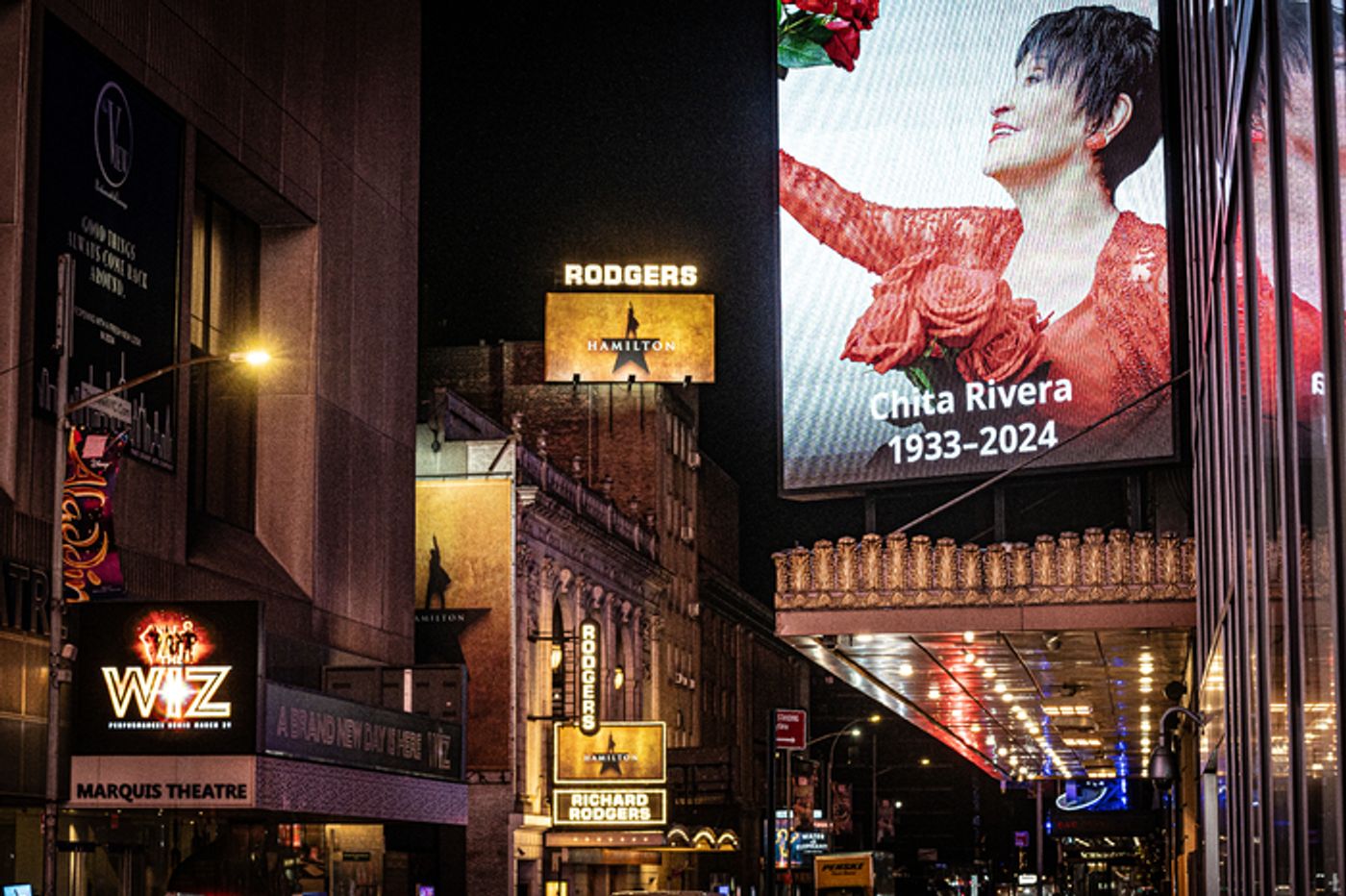 Photos: Broadway Theatres Dim Lights in Memory of Chita Rivera  Image