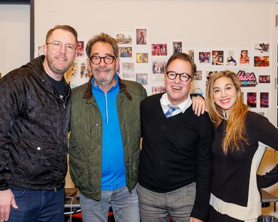 Hunter Arnold, Huey Lewis, Gordon Greenberg, Lorin Latarro Photo