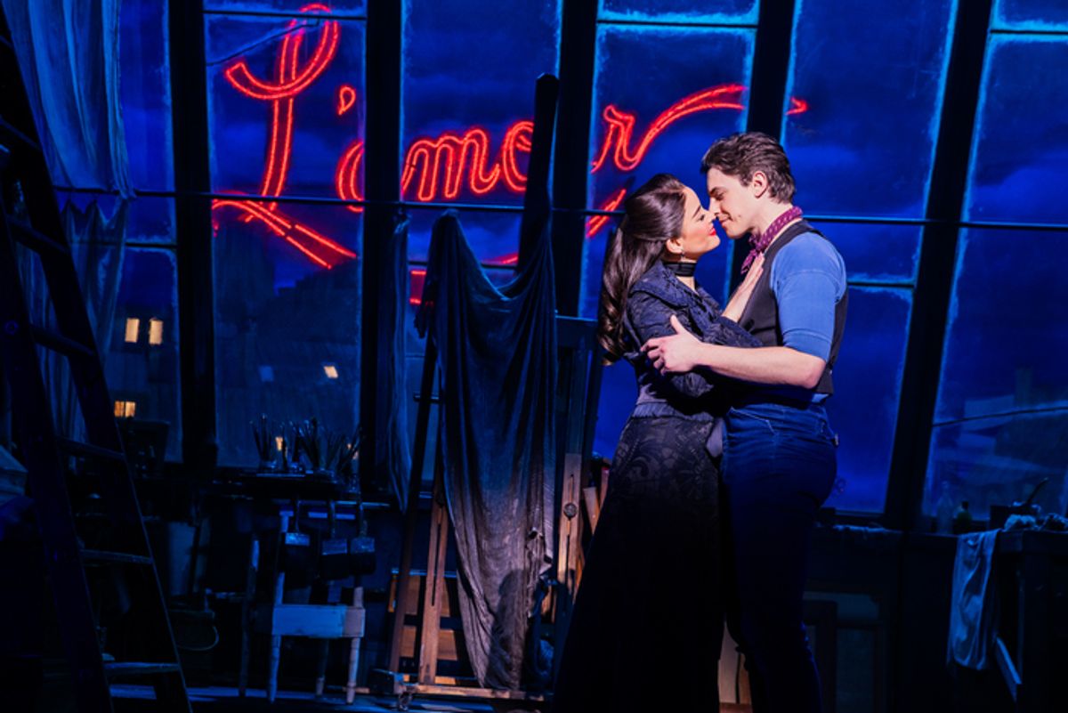 Courtney Reed and Derek Klena at 