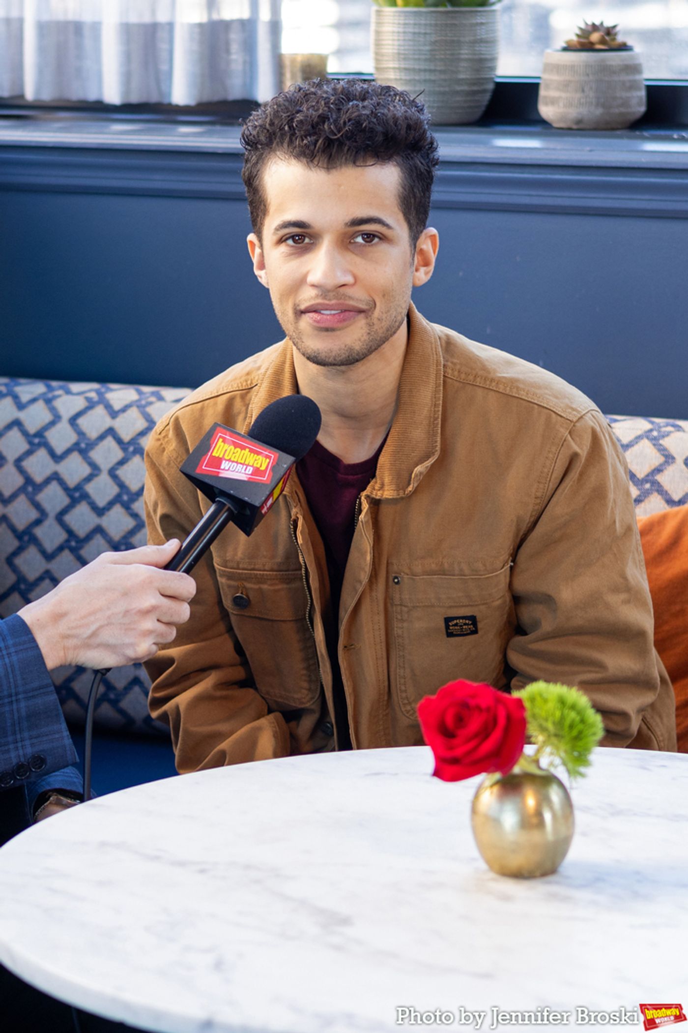 Photos: HADESTOWN's Lola Tung, Jordan Fisher and Ani DiFranco Meet the Press  Image