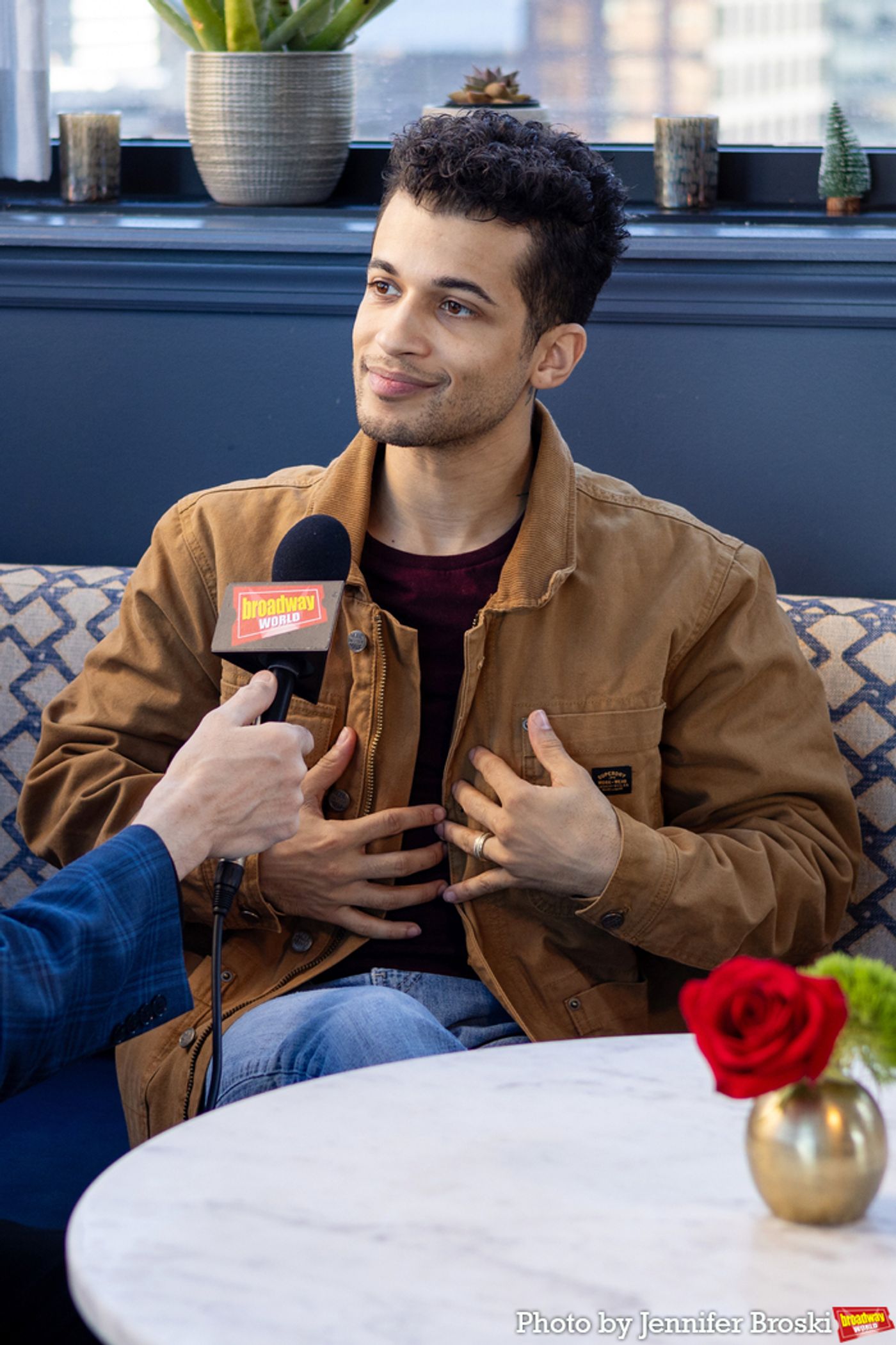 Photos: HADESTOWN's Lola Tung, Jordan Fisher and Ani DiFranco Meet the Press  Image