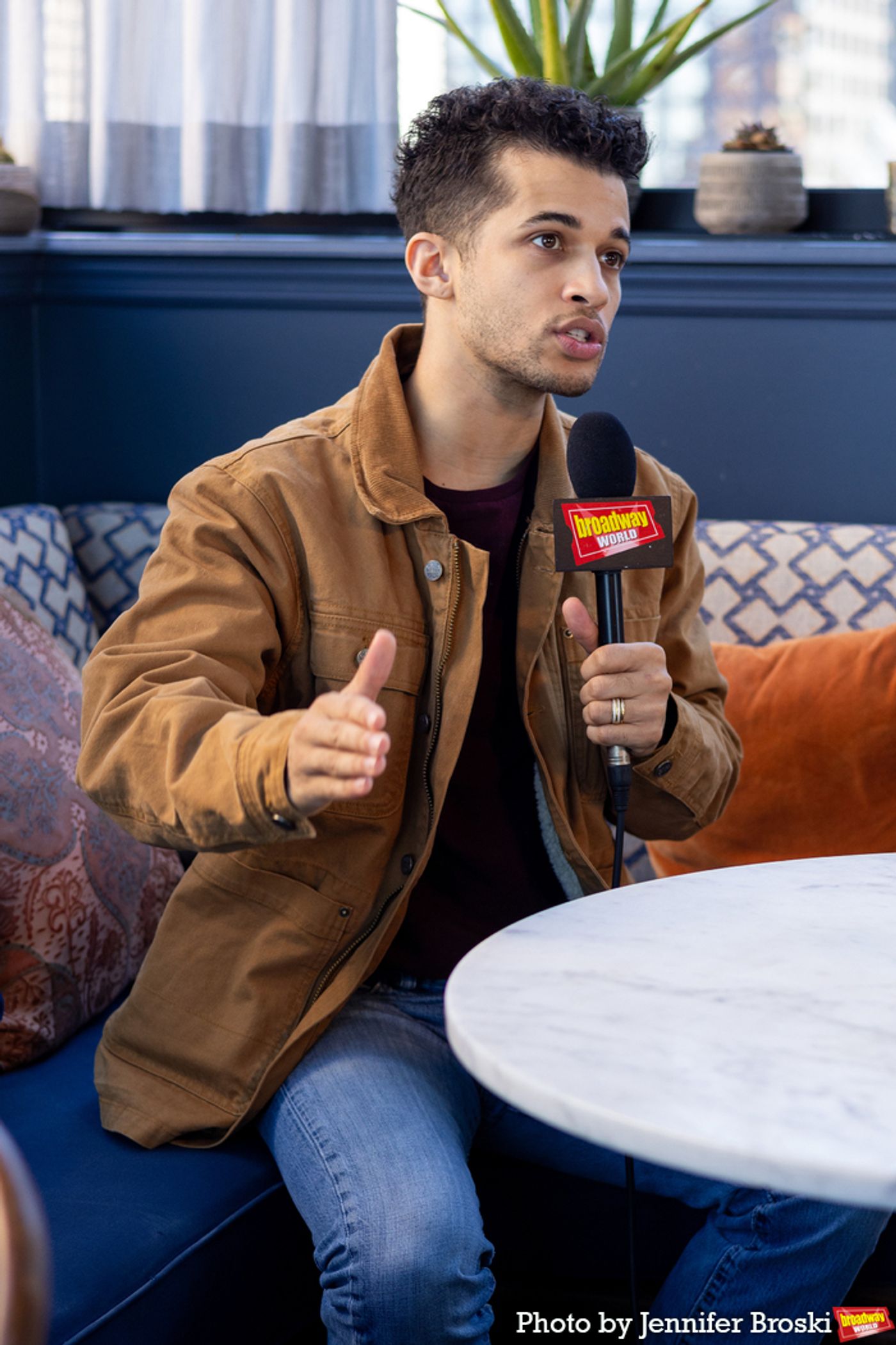 Photos: HADESTOWN's Lola Tung, Jordan Fisher and Ani DiFranco Meet the Press  Image