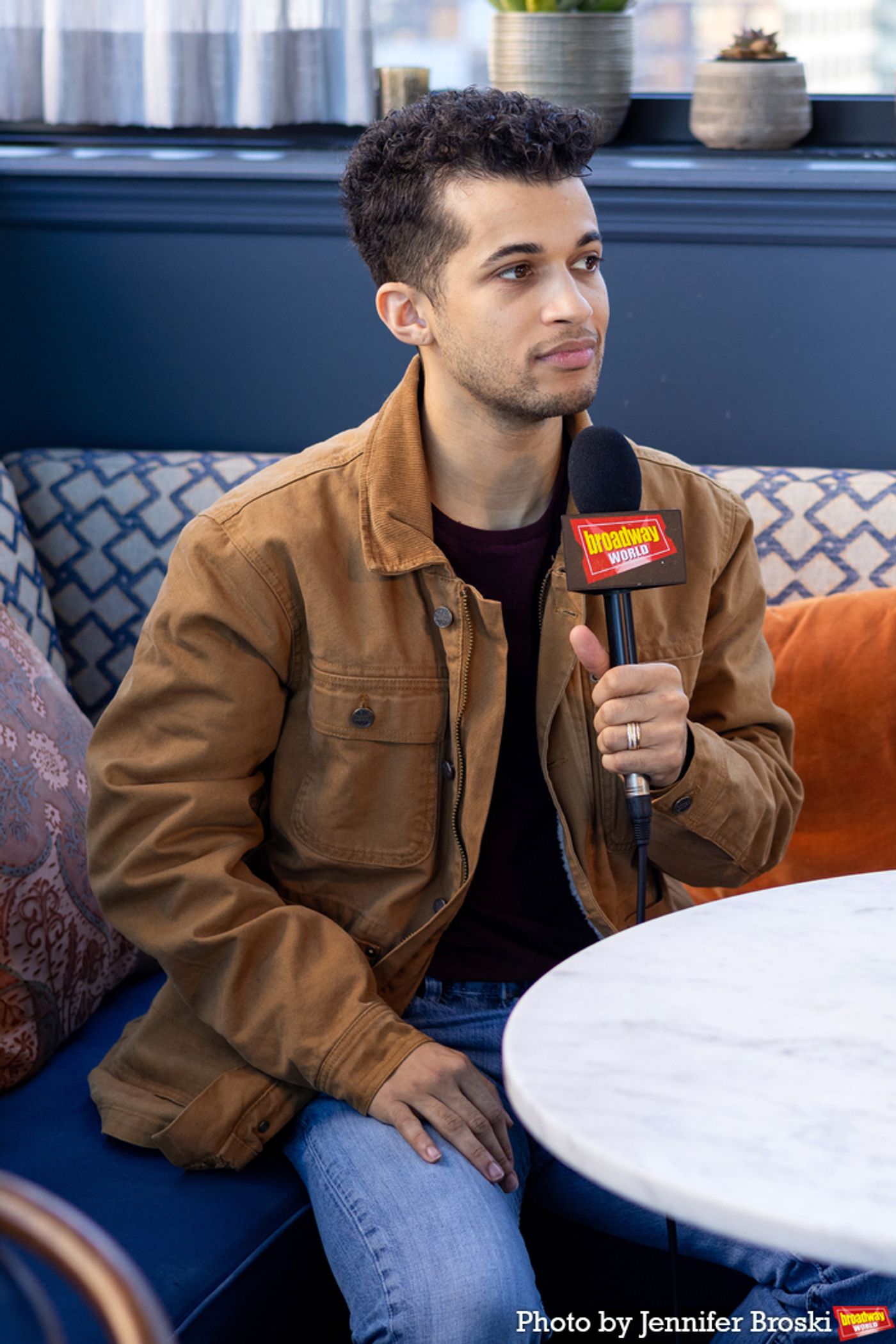Photos: HADESTOWN's Lola Tung, Jordan Fisher and Ani DiFranco Meet the Press  Image