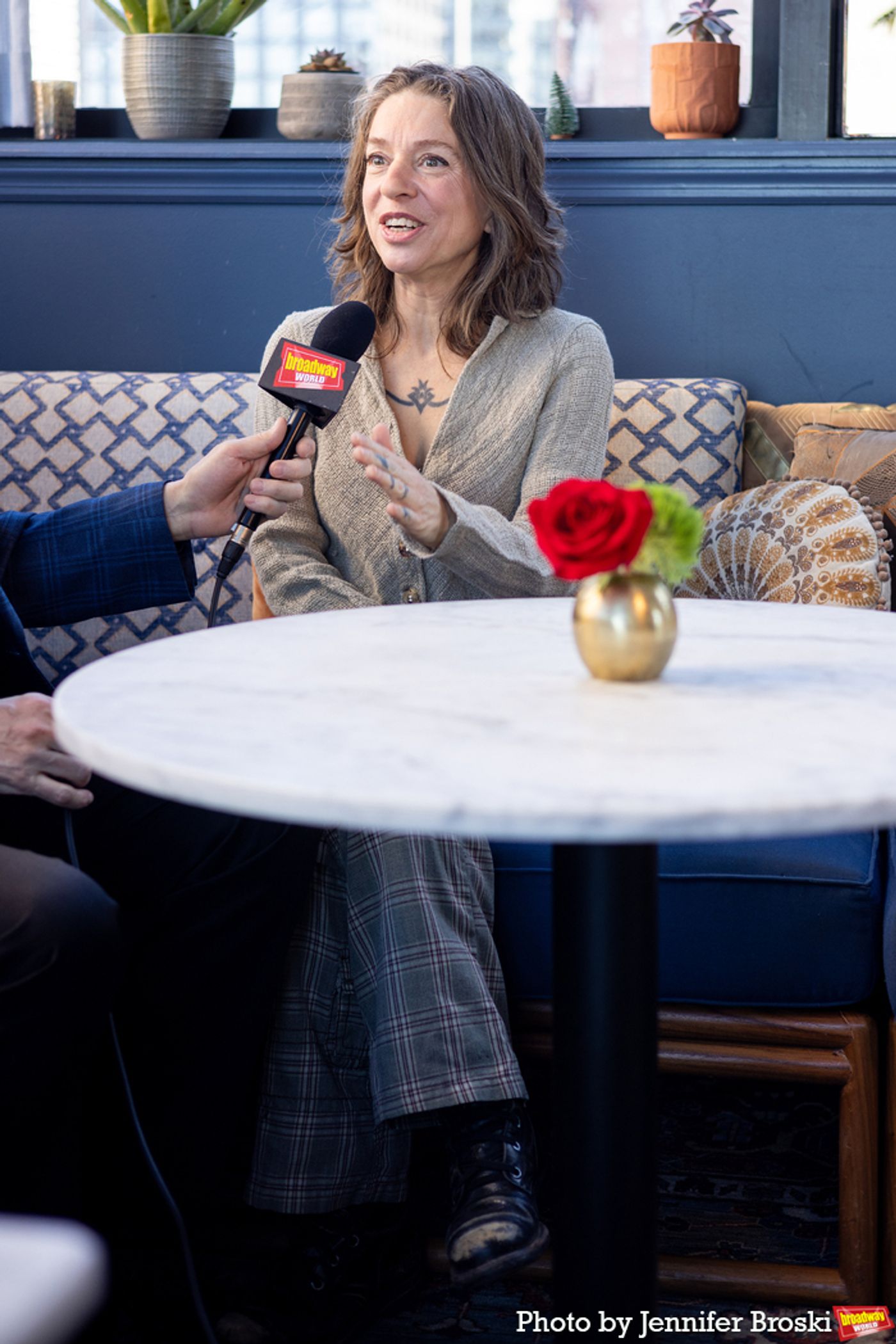 Photos: HADESTOWN's Lola Tung, Jordan Fisher and Ani DiFranco Meet the Press  Image