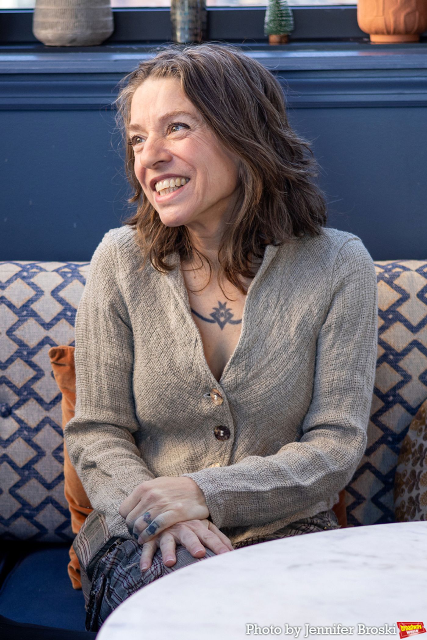 Photos: HADESTOWN's Lola Tung, Jordan Fisher and Ani DiFranco Meet the Press  Image