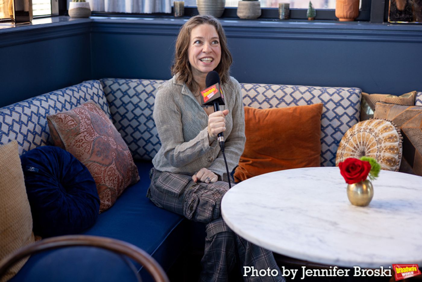 Photos: HADESTOWN's Lola Tung, Jordan Fisher and Ani DiFranco Meet the Press  Image