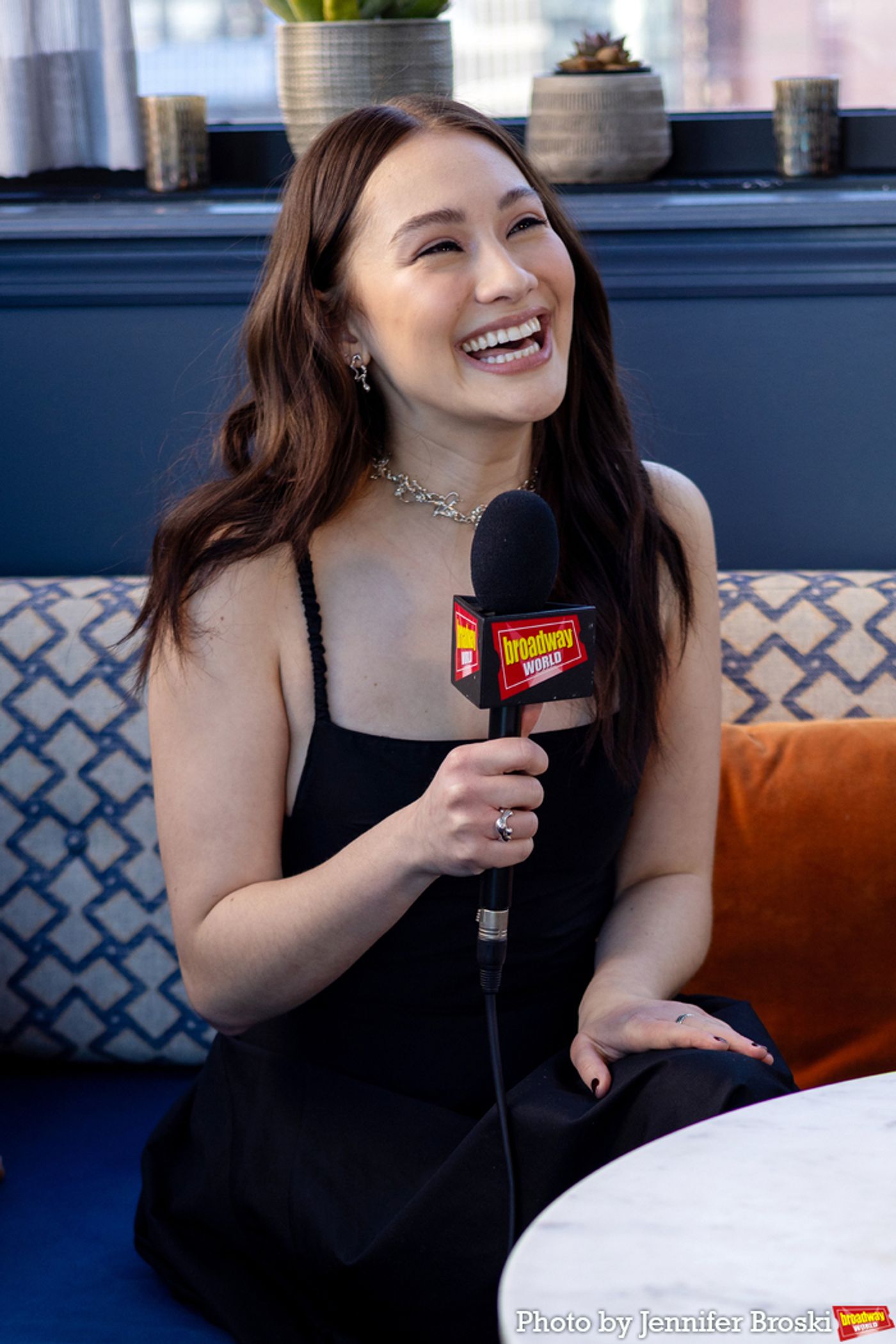 Photos: HADESTOWN's Lola Tung, Jordan Fisher and Ani DiFranco Meet the Press  Image