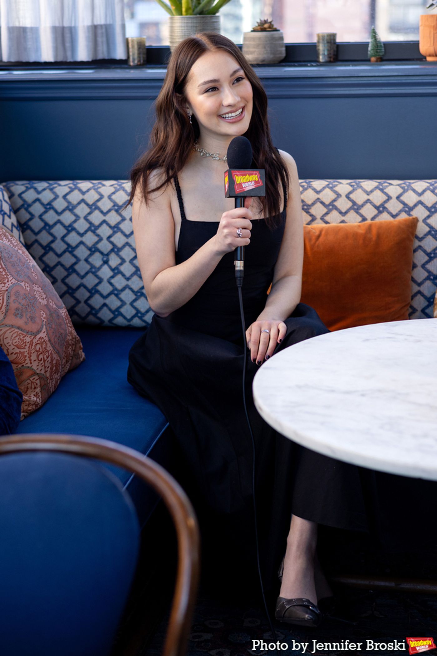 Photos: HADESTOWN's Lola Tung, Jordan Fisher and Ani DiFranco Meet the Press  Image