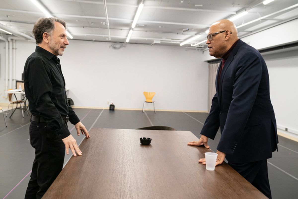 Leonard Foglia and Laurence Fishburne at 