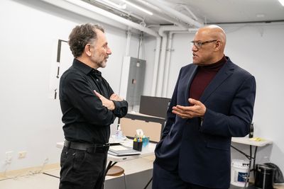 Leonard Foglia and Laurence Fishburne Photo
