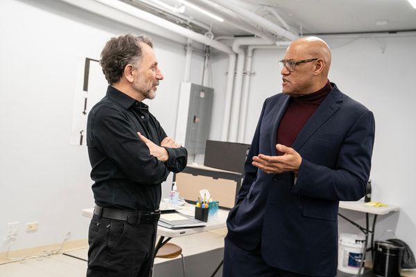 Leonard Foglia and Laurence Fishburne Photo